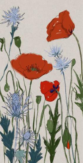 Fleurs par Roza Sayfullaeva